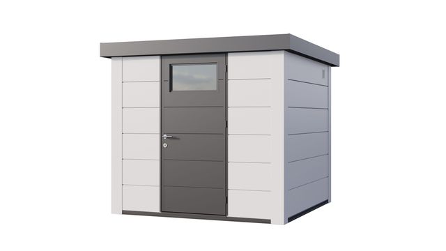 Foto van Telluria Eleganto 2424 metalen tuinhuis - wit