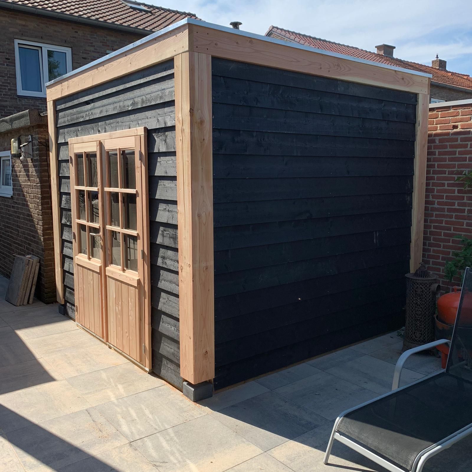 Foto van WoodAcademy houten tuinhuis Emerald Excellent nero 300x300 cm