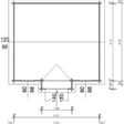 Foto von Azalp Blockhaus Essex 550x500 cm