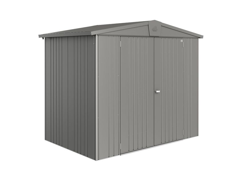 Biohort Europa 3 Metalen Berging Kwartsgrijs Metallic Foto van Biohort Europa 3 Metalen Berging Kwartsgrijs Metallic