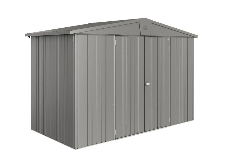 Biohort Europa 4A Metalen Berging Kwartsgrijs Metallic Foto van Biohort Europa 4A Metalen Berging Kwartsgrijs Metallic