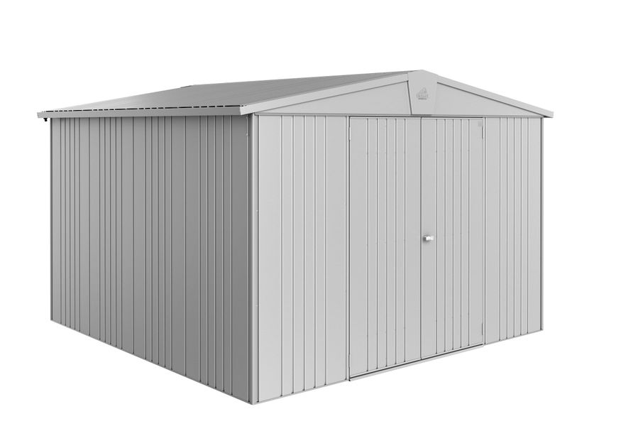 Biohort Europa 7 Metalen Berging Zilver Metallic Foto van Biohort Europa 7 Metalen Berging Zilver Metallic