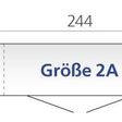 Foto van Biohort Europa 2A Metalen Berging Zilver Metallic