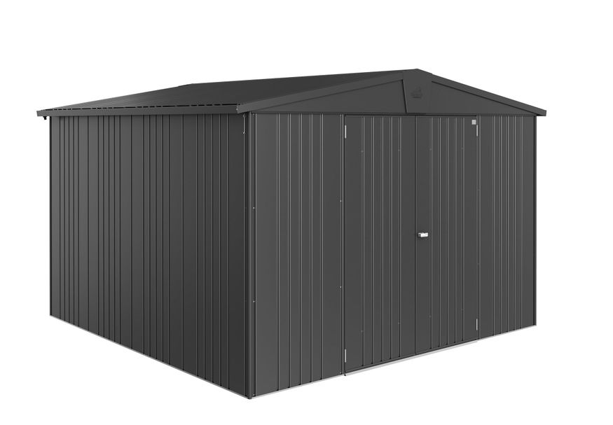 Biohort Europa 7 Metalen Berging Donkergrijs Metallic Foto van Biohort Europa 7 Metalen Berging Donkergrijs Metallic