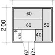 Foto van Azalp Massieve sauna Eva 230x200 cm, 45 mm