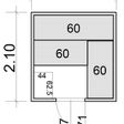 Foto van Azalp Massieve sauna Eva 200x210 cm, 45 mm