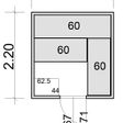 Foto van Azalp Massieve sauna Eva 210x220 cm, 45 mm