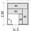 Foto van Azalp Massieve sauna Eva 240x250 cm, 45 mm