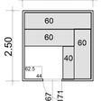Foto van Azalp Massieve sauna Eva 250x250 cm, 45 mm
