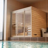 Foto der Azalp Massive Sauna Eva Optic