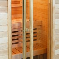 Foto van Ilogreen Saunadeur Exclusive - helder blank glas