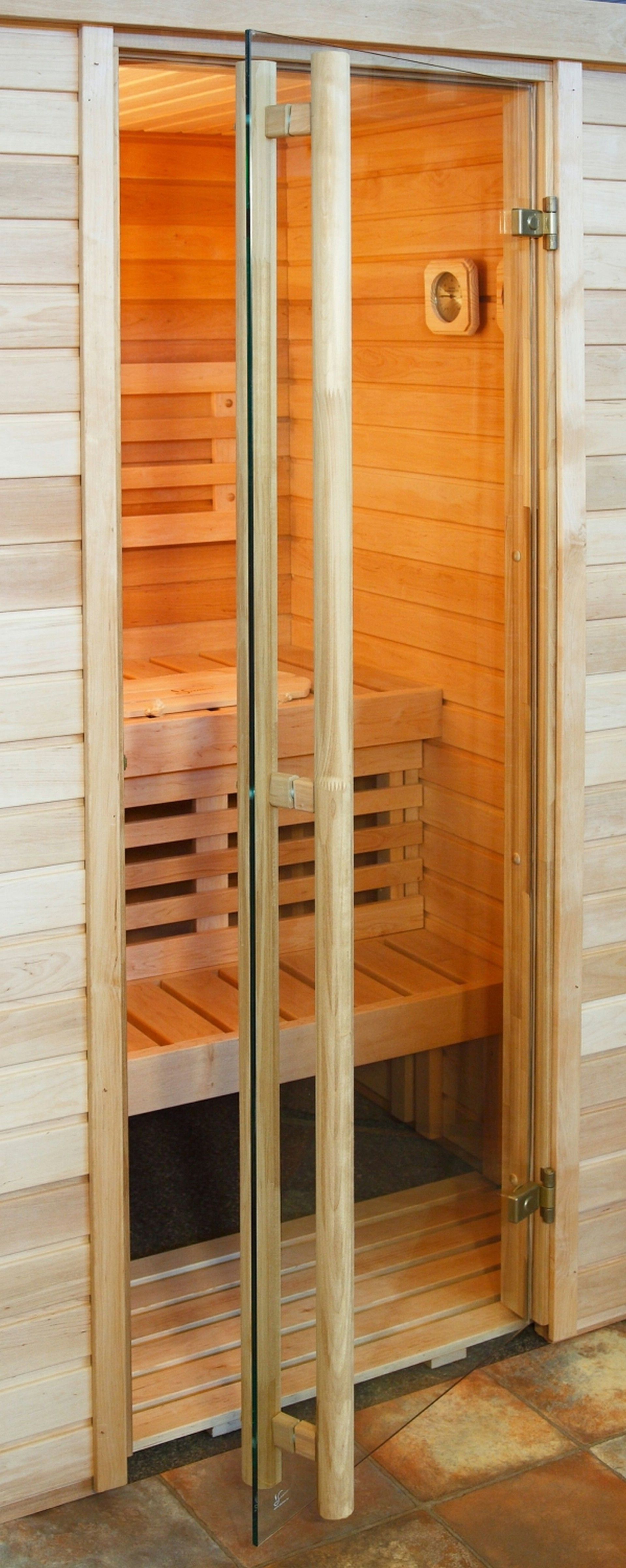 Foto van Ilogreen Saunadeur Exclusive - helder blank glas