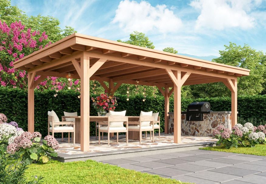 Kirk and Michaels Fedde Prestige Overkapping 600x300 cm Foto van Kirk and Michaels Fedde Prestige Overkapping 600x300 cm