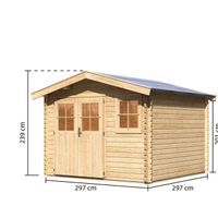 Foto der Karibu 64287 Felsenau 3 Gartenhaus