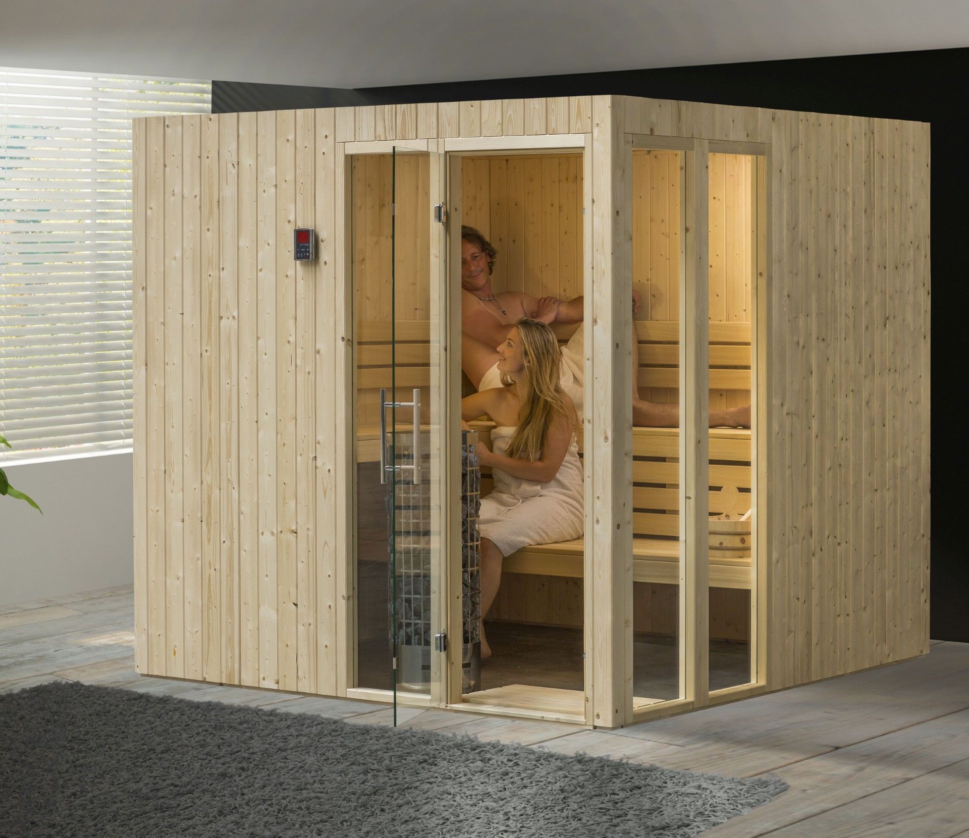 Foto der Hot Orange Fleur Heimsauna