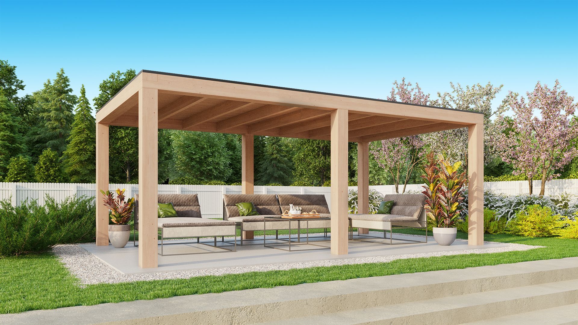 Foto der Kirk and Michaels Douglasien Überdachung Geta