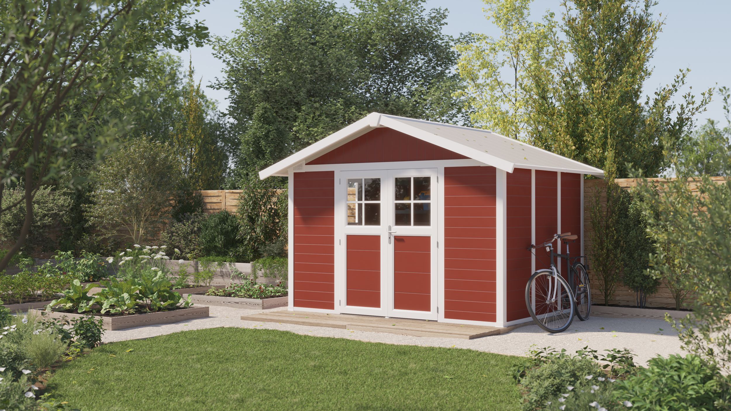 Foto van Grosfillex 23007242 DECO H7,5 rood-wit