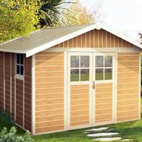 Foto der Grosfillex 22911681 DECO H11 - Kunststoff Gartenhaus Sherwood natur
