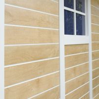 Foto der Grosfillex 22911681 DECO H11 - Kunststoff Gartenhaus Sherwood natur