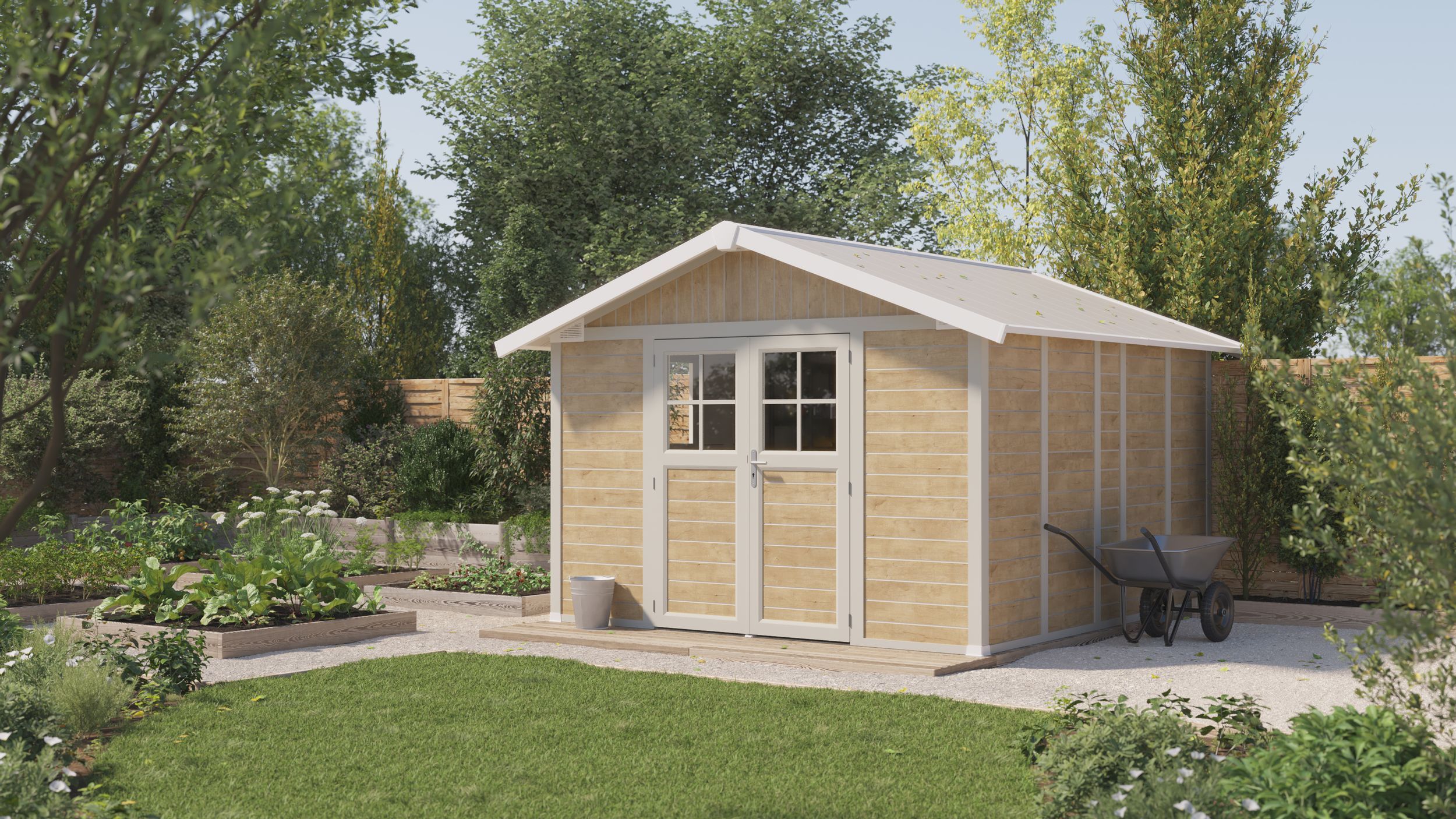 Foto van Grosfillex 22911681 DECO H11 Sherwood naturel