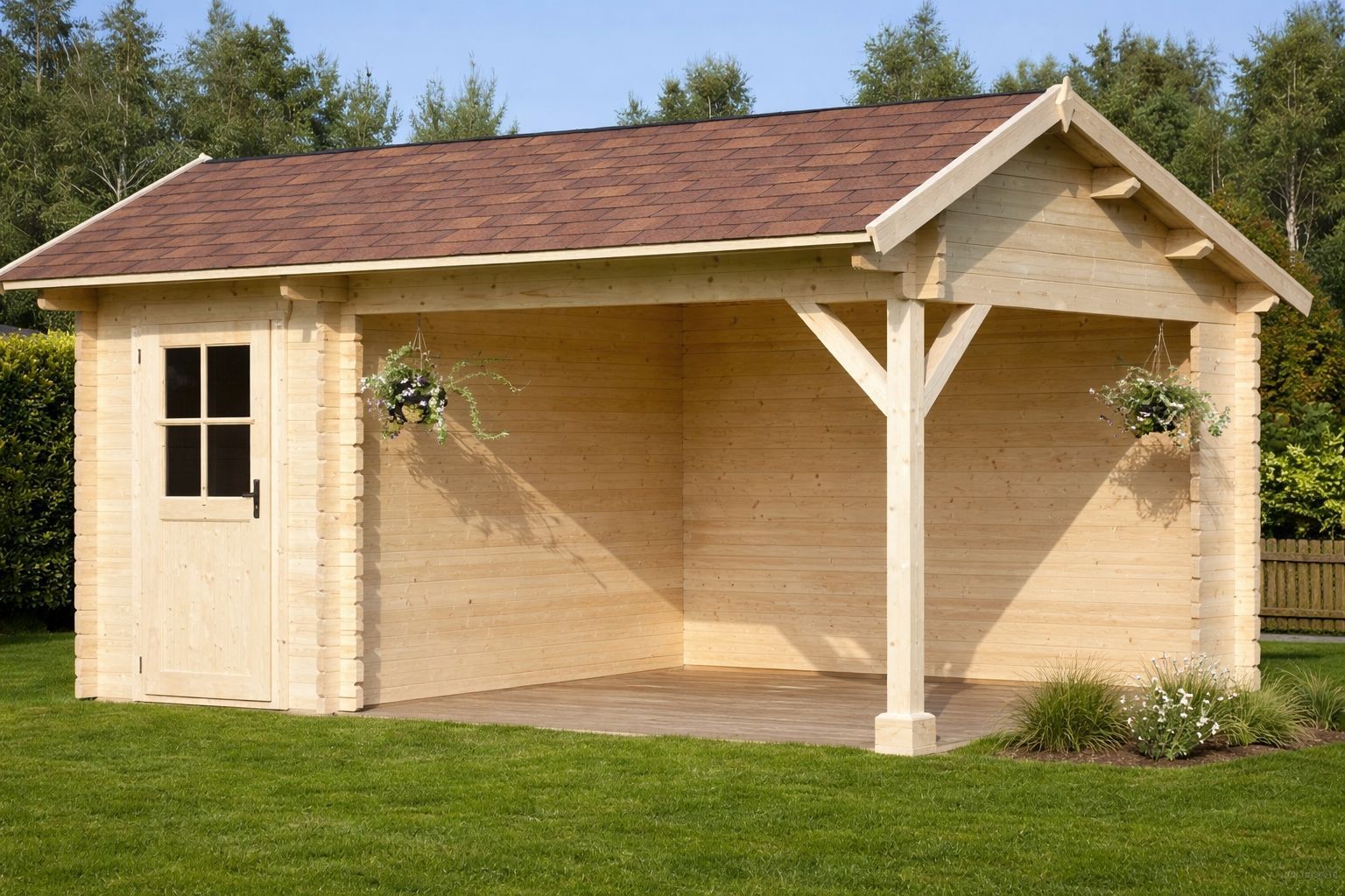 Foto von Azalp Gartenhaus mit Veranda Ghita 500x300 cm