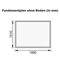 Foto der Karibu 68189 Gartenhaus Glücksburg 2