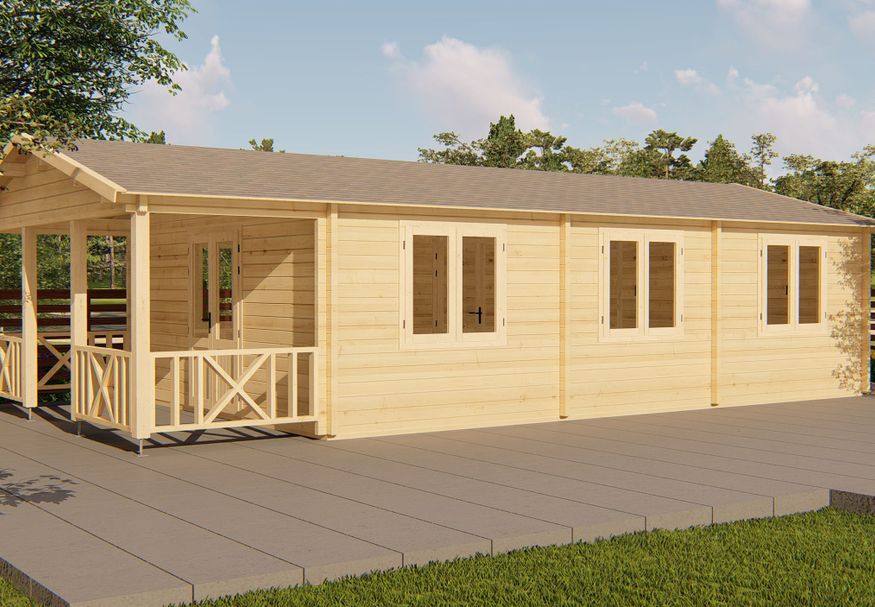Graed Chalet Glee 1000x516 cm - 68 mm Foto van Graed Chalet Glee 1000x516 cm - 68 mm