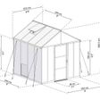 Foto von Palram – Canopia Glory 8X8 Kas Grau