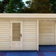 Foto van Graed tuinhuis met overkapping Keulen 500x300 cm