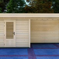 Foto van Graed tuinhuis met overkapping Keulen