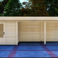 Foto van Graed tuinhuis met overkapping Keulen