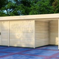 Foto van Graed tuinhuis met overkapping Berlijn