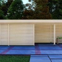 Foto van Graed tuinhuis met overkapping Berlijn
