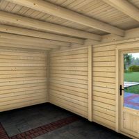 Foto van Graed tuinhuis met overkapping Berlijn