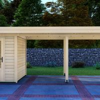Foto van Graed tuinhuis met overkapping Bremen
