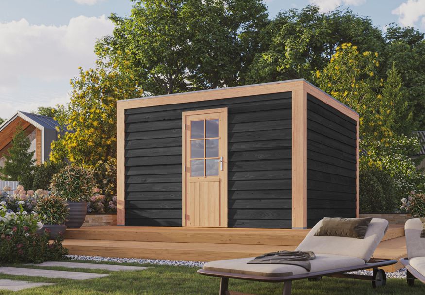 WoodAcademy holzern Gartenhaus Graniet Excellent nero 300x300 cm Foto von WoodAcademy holzern Gartenhaus Graniet Excellent nero 300x300 cm