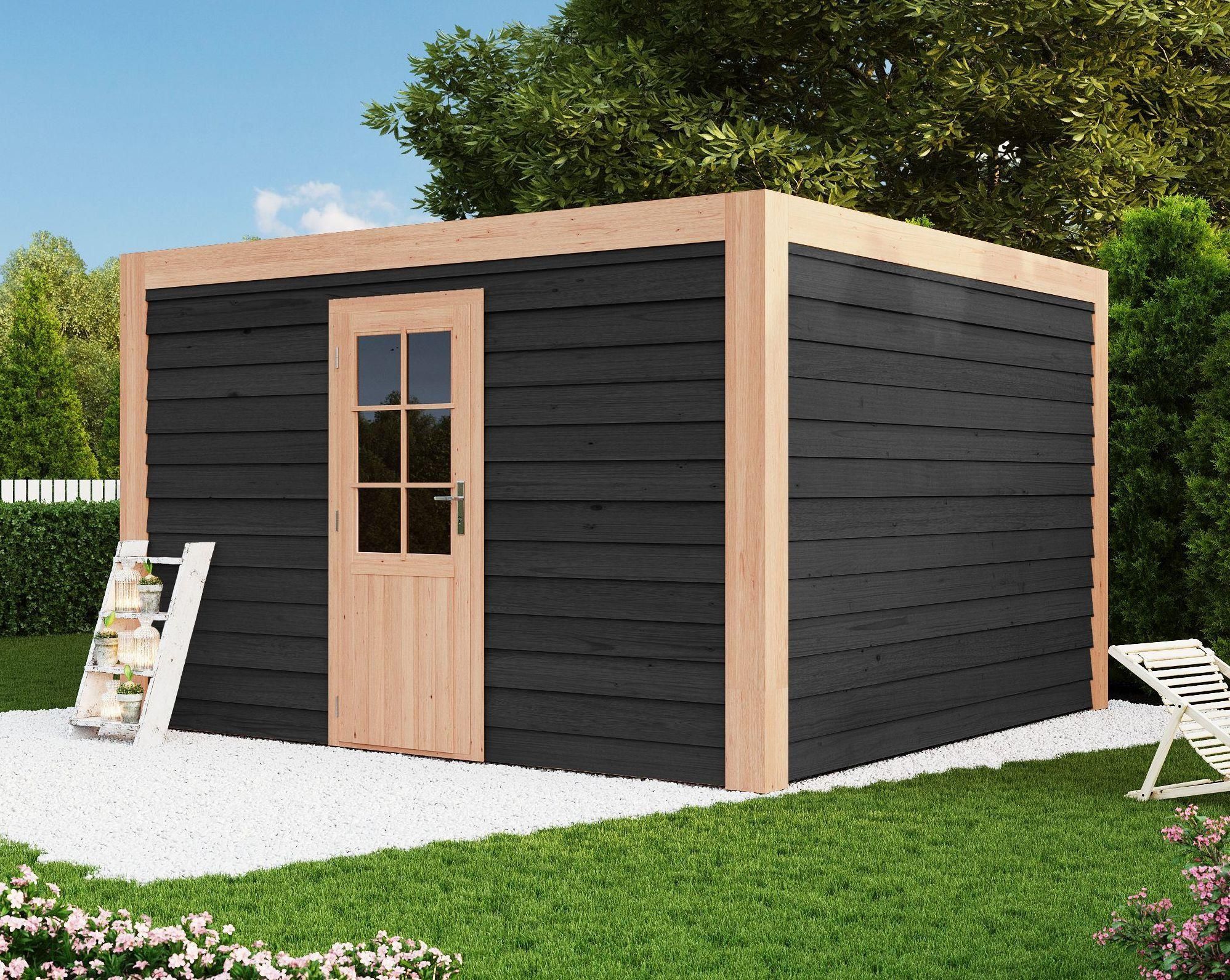 Foto van WoodAcademy houten tuinhuis Graniet Excellent nero