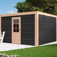 Foto van WoodAcademy houten tuinhuis Graniet Excellent nero