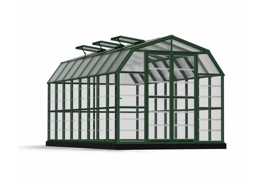 Palram – Canopia Grand Gardener Clear 8X16 - Groen Foto van Palram – Canopia Grand Gardener Clear 8X16 - Groen