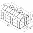 Foto van Palram – Canopia Grand Gardener Clear 8X16 - Groen