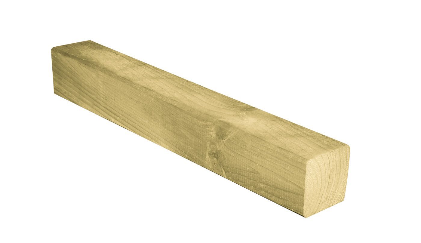 Foto van Azalp Grenen Paal vierkant Geschaafd 45 x 45 mm