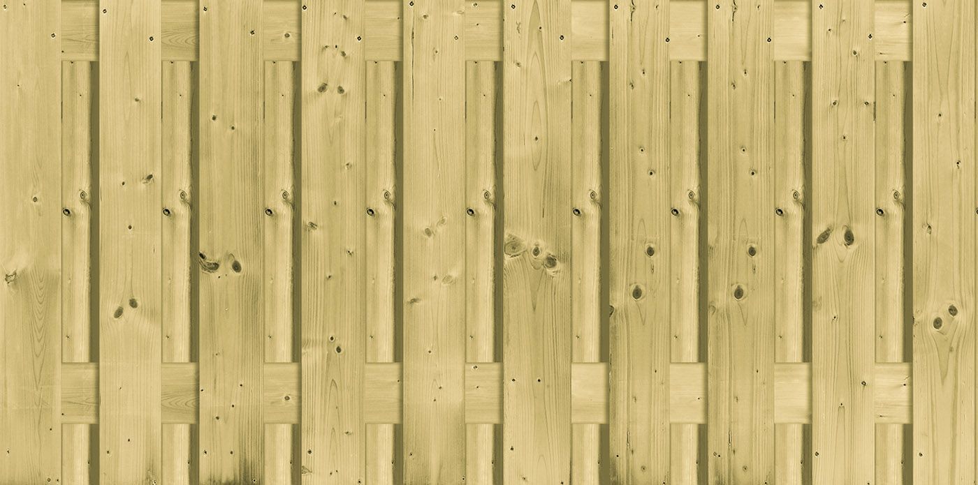 Foto van Azalp tuinscherm Grenen voor beton 21 planken