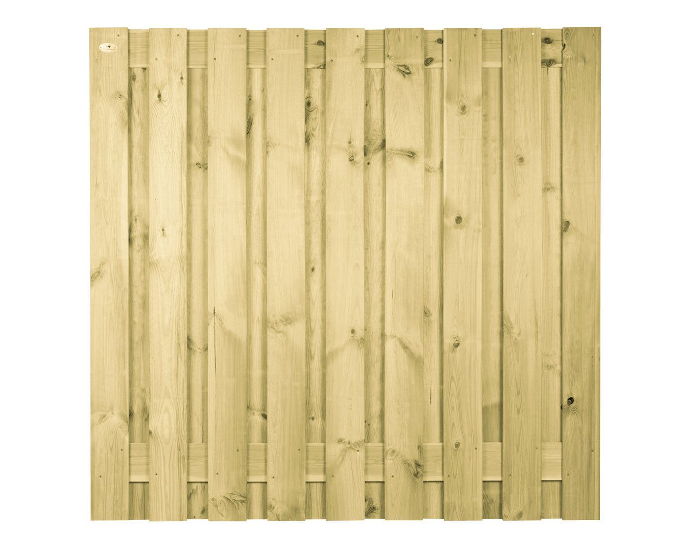 Foto van Azalp tuinscherm Grenen voor beton 19 planken