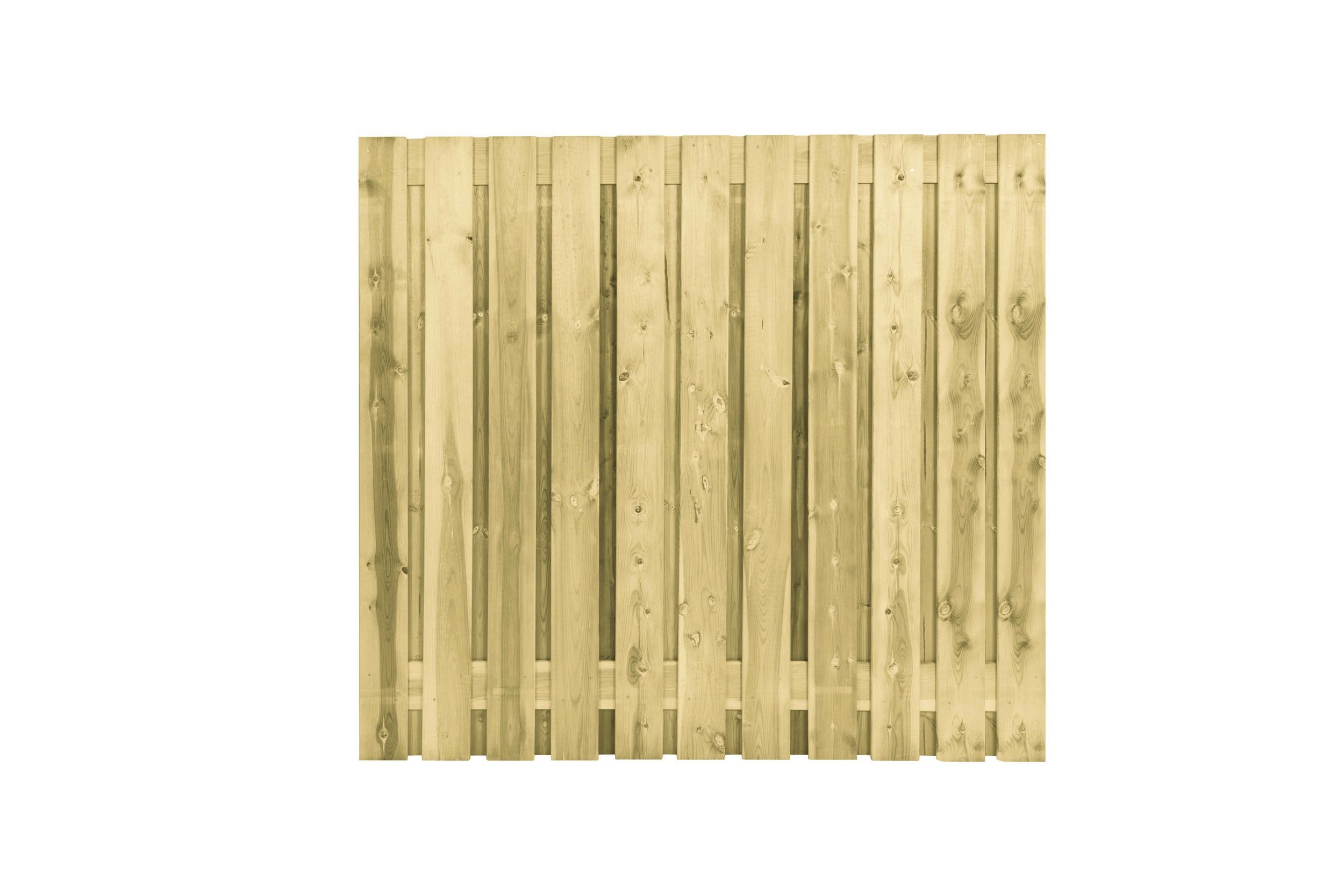 Foto van Azalp tuinscherm grenenhout recht 23 planken