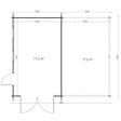 Foto van Grunland garage met carport Single 680 x 560 cm