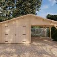 Foto van Grunland garage met carport Single 680 x 560 cm
