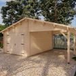 Foto van Grunland garage met carport Single 680 x 560 cm
