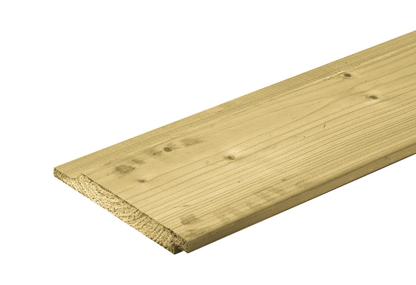 Foto van Azalp geïmpregneerde Vurenhouten gevelbekleding Rabat enkel