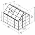 Foto van Palram – Canopia Harmony 6x8 - Grijs - Showroom Model