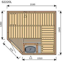Foto der Harvia Sauna Variant Line S2220L
